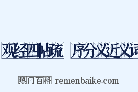 观经四帖疏·序分义近义词是什么意思的图片